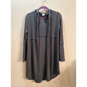 Paper Crane open front long cardigan